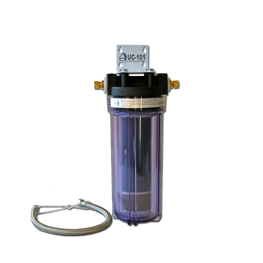 UC101 inline filter with full spectrum CR1 for Chloramine removal