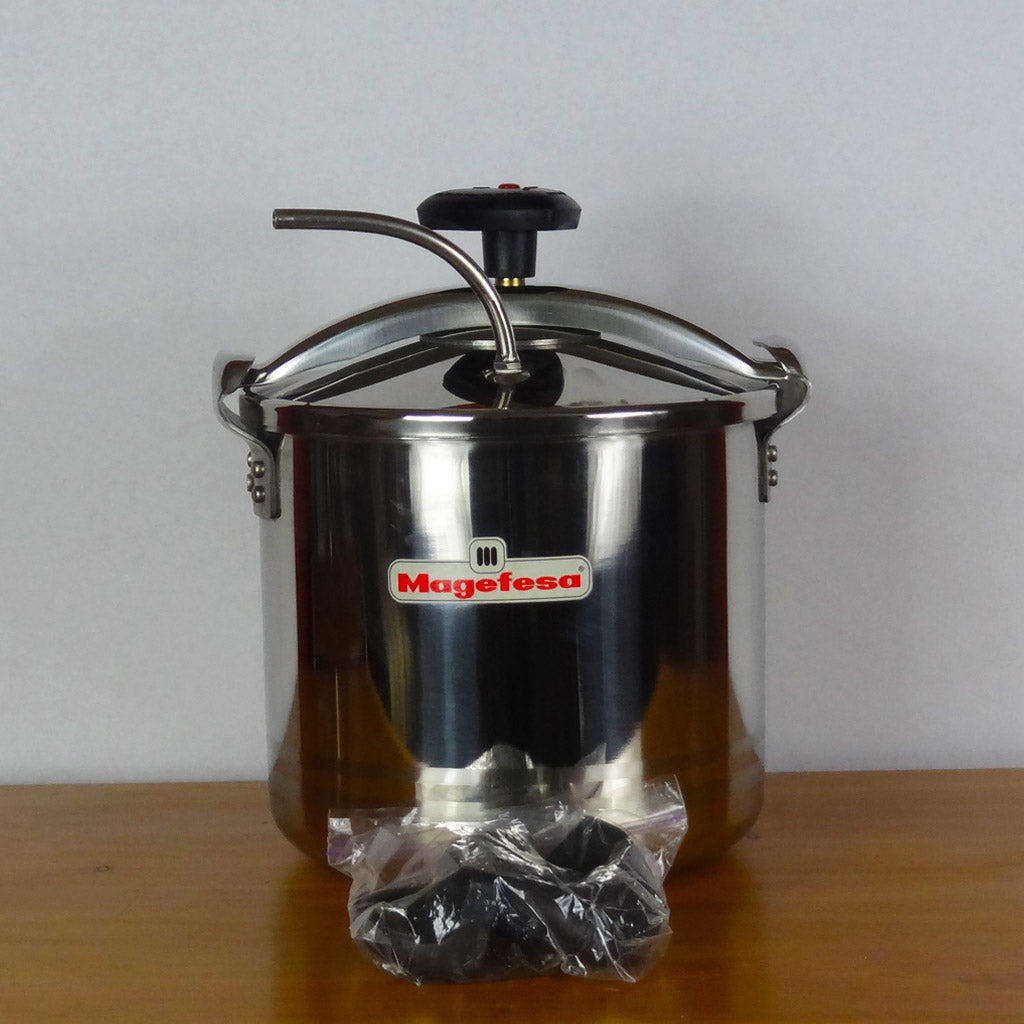 Magefesa pressure cooker with Vortex adaptor. – Highwater Filters