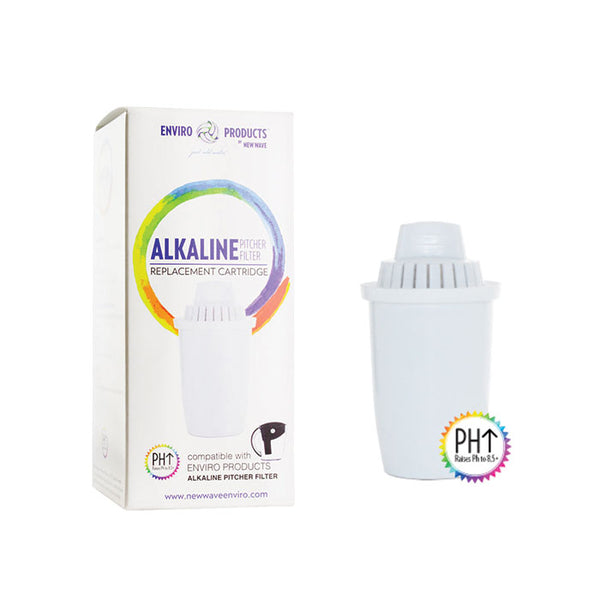 Alkaline replacement cartridge for pitcher by New Wave Enviro