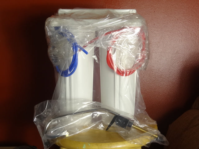 Double Under counter water filter with 1 Bone Char and 1 Premium Plus ...
