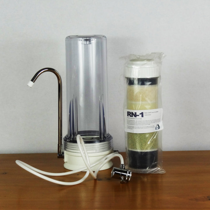 Clear Plastic Countertop Housing Bundle with 1 CuZn Radiation filter