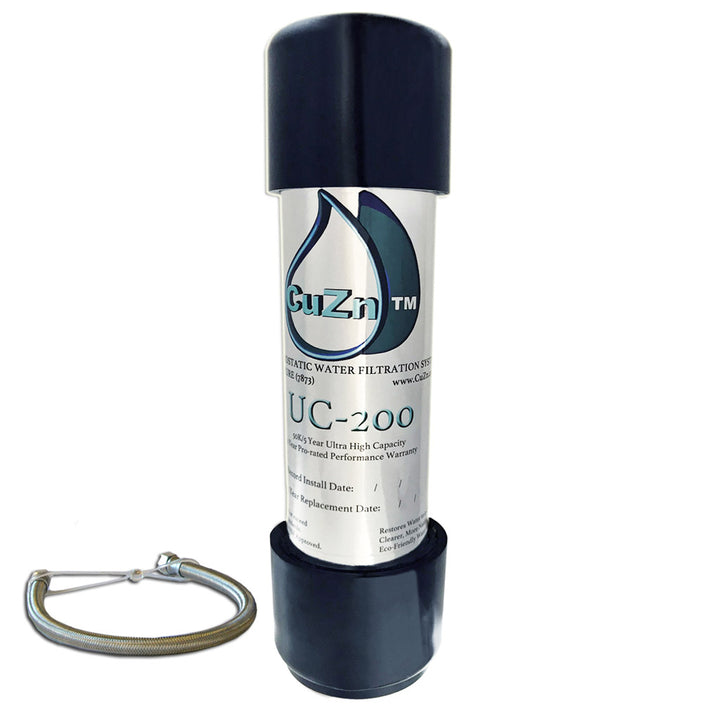 CuZn UC-200-85 Chloramine Wide Spectrum Inline Under-counter Water Filter
