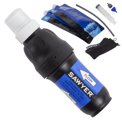 Sawyer SP129 Point One Squeeze Water Filter System with  2 1L mylar bags