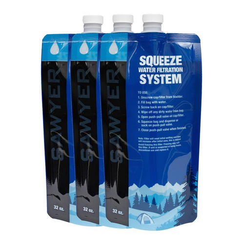 Sawyer SP113 (1L) 32 oz. Squeezable Pouches (3 Pack)